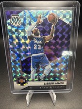 2020-21 Panini Mosaic Reactive Blue Prizm LeBron James #81 Los Angeles Lakers