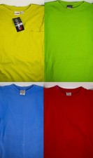 VTG 90s Blank T-Shirt Lot of 4 Pluma Champs MTAPRO USA Made Pocket Tee L M XL
