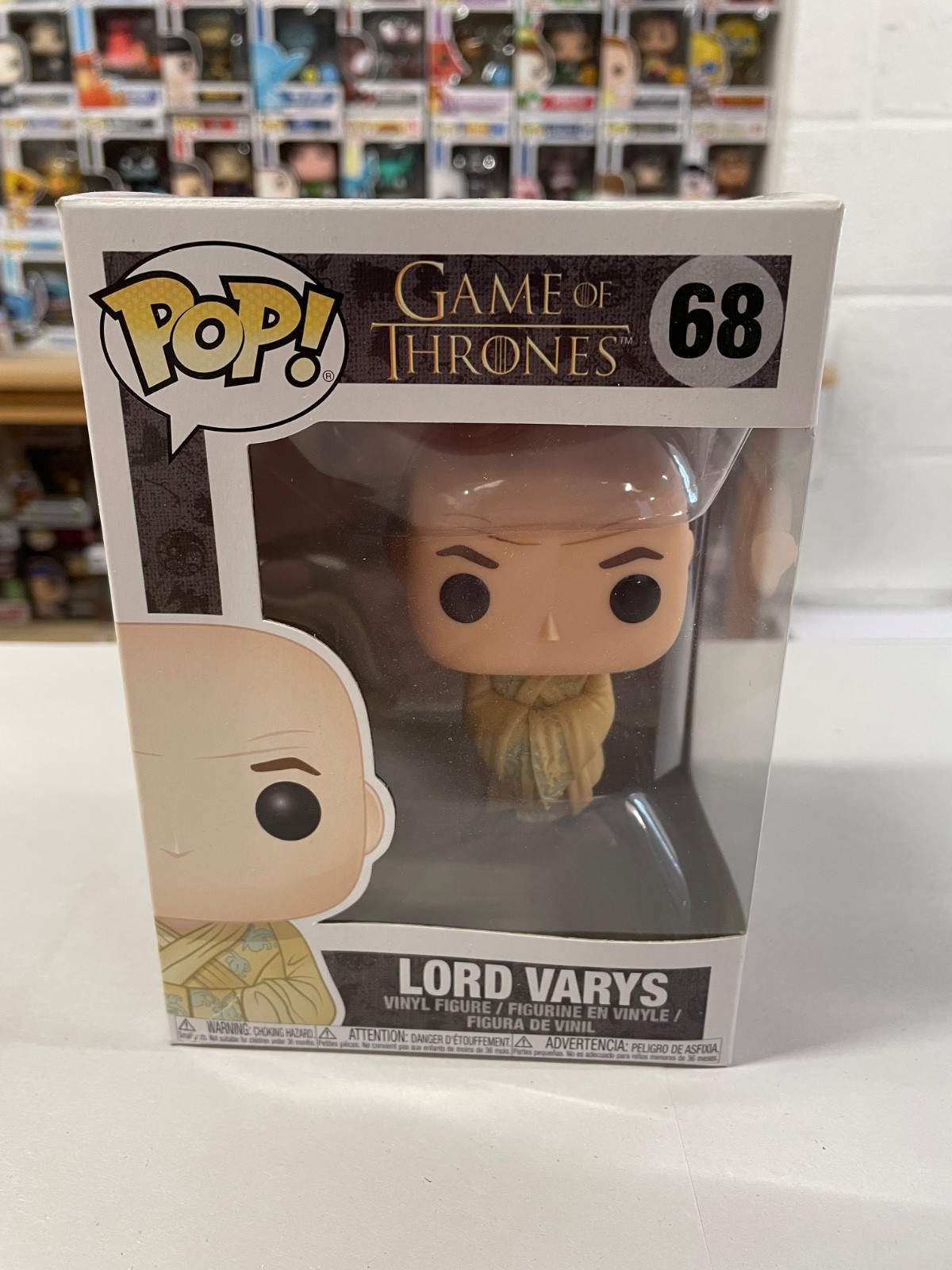 DAMAGED BOX GAME OF THRONES LORD VARYS  3.75"" POP VINYL FIGURE FUNKO 68