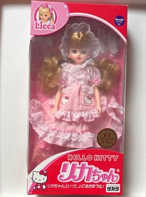Licca-chan x Hello Kitty Limited Edition Doll Pink Lolita Fashion New