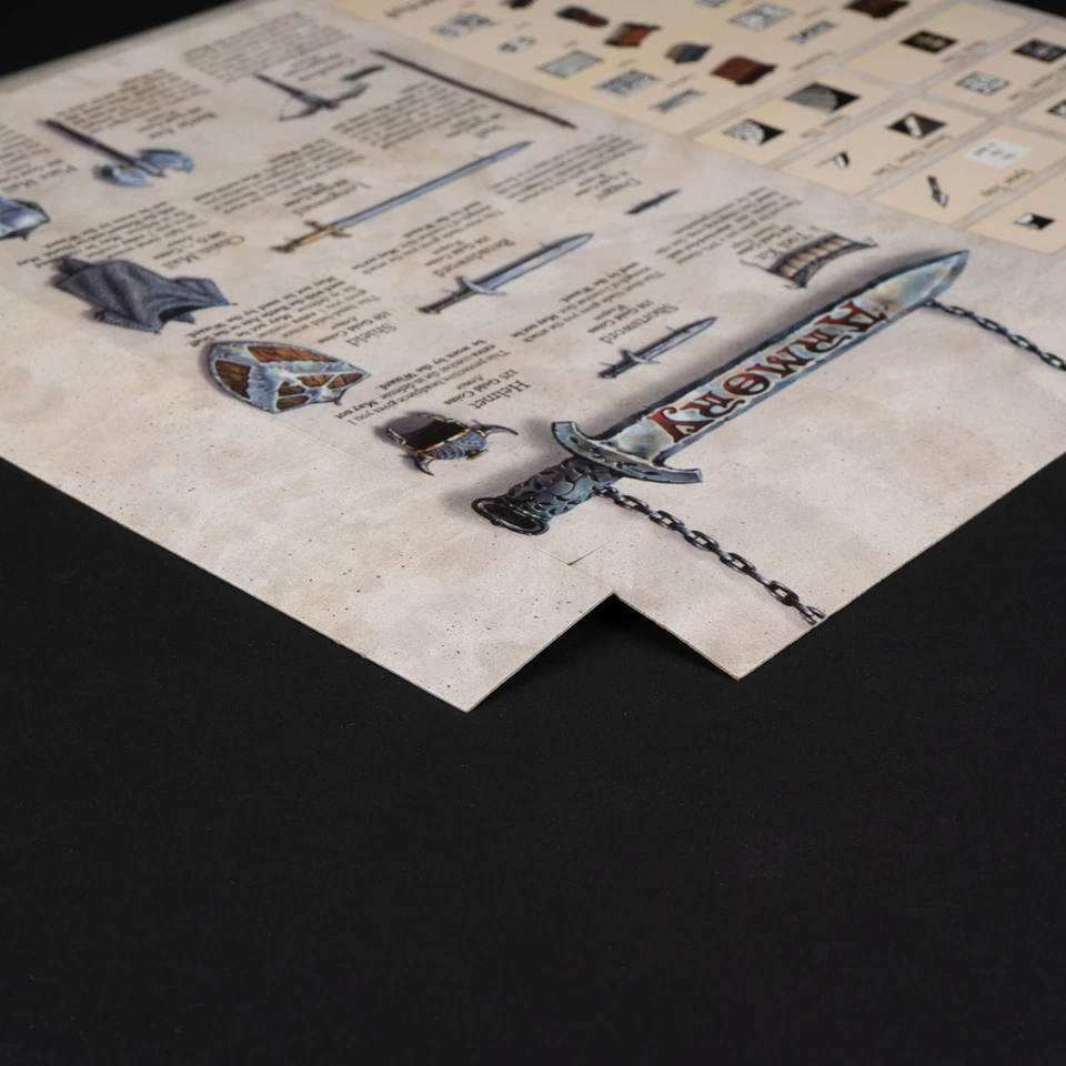 Guía de Información / Armería, Original Años 80 HeroQuest Repuesto 004 Foto 3 de 4