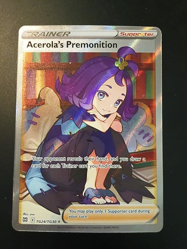 Acerola's Premonition TG24/TG30 Swsh09: Brilliant Stars Trainer Gallery Holo