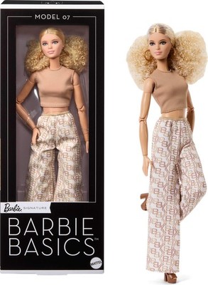 Barbie Basics Modell 07 Sammlerpuppe Lockiges Langhaar Neutral JJX26 Figur Neu
