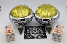 Hella 110 Zn Fog Lights Vw Porsche 356 A 1956 Oval Bug Split Window Pre A Rare