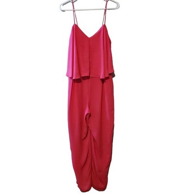ASOS DESIGN tall double layer cami peg jumpsuit pink size 6 tall New with tags