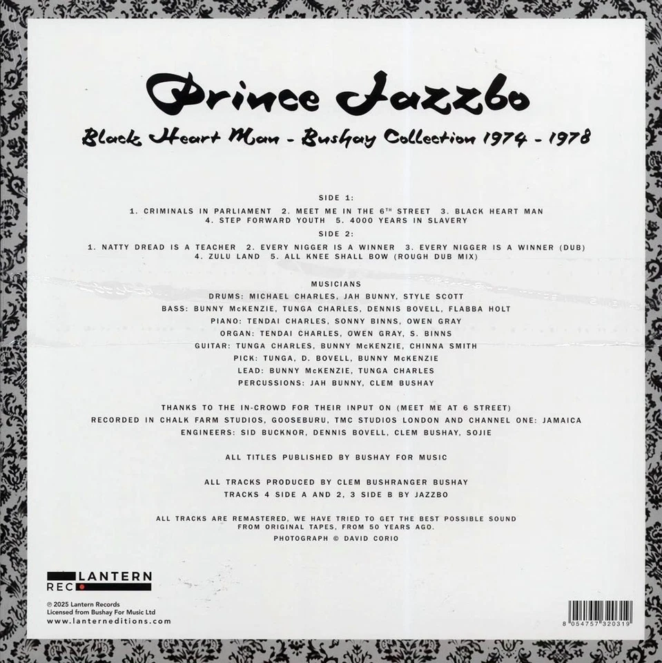 Prince Jazzbo - Black Heart Man [2025 RSD Compilation] [New Vinyl Record LP] - Image 2 of 2