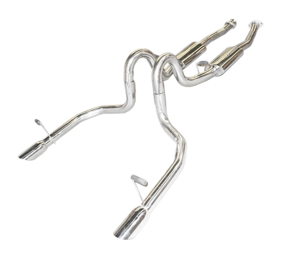 Para Ford Mustang GT 99-04 Cupé 2D4.6L V8 SOLO 4" Punta OD SS Doble Escape Catback Foto 2 de 4