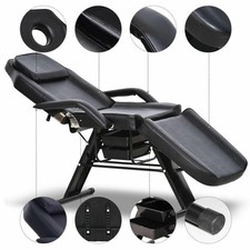 Adjustable 72 inch Massage Bed Spa Tattoo Chair Facial Table w/ Storage Drawers