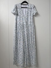 Christy Dawn blue and white floral dress O/S