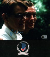 MATT DAMON SIGNED THE TALENTED MR.RIPLEY LEGENDARY ACTOR 8X10 PHOTO BECKETT COA 