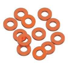 1Up Racing 80353 - Precision Aluminum 3x6mm Ballstud Shims, Orange, 1.0mm (12)