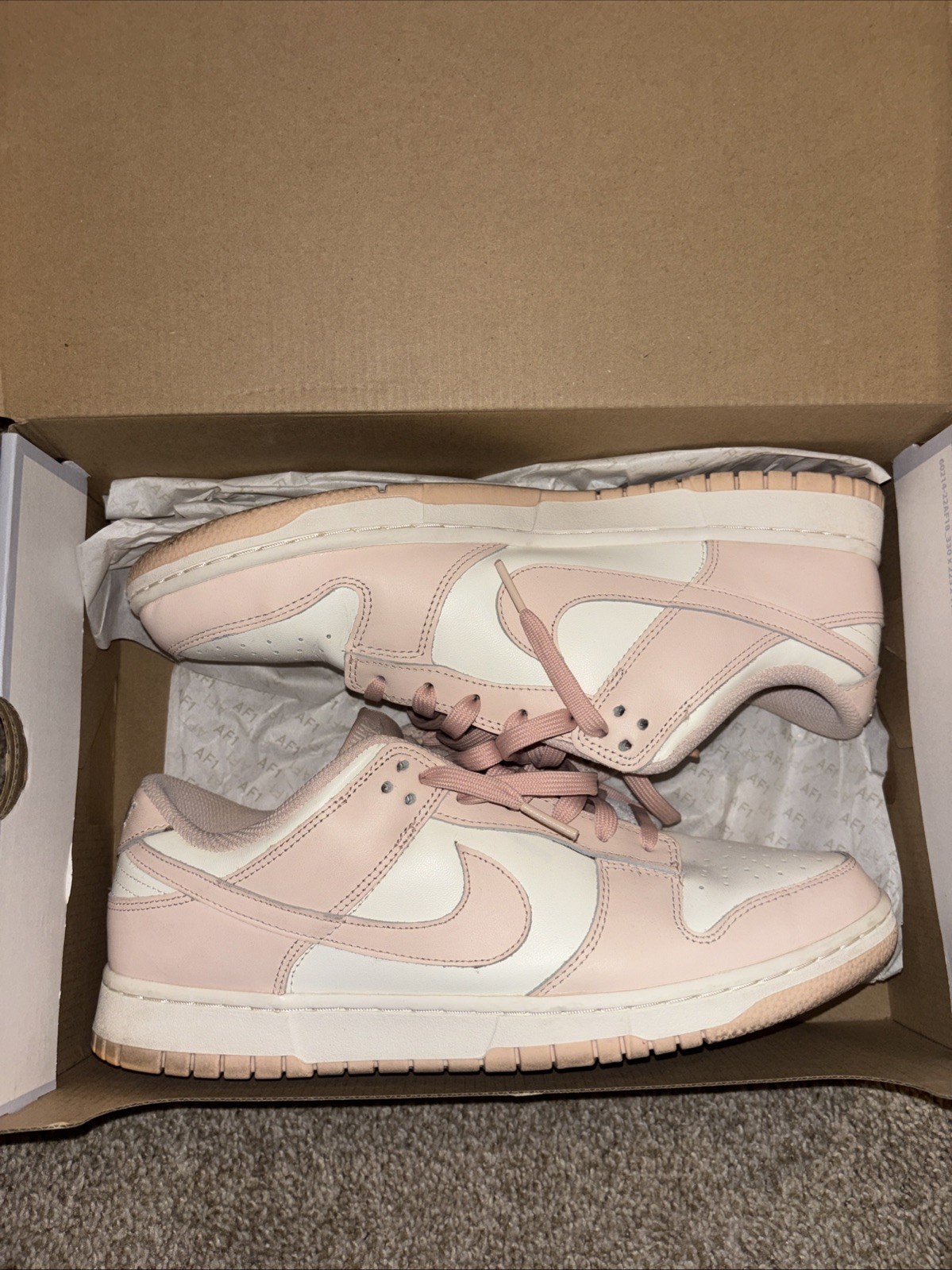 Nike Men’s Pink Dunks Low size 12 thumbnail 2