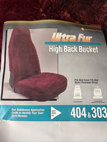 Saddleman  1 Seat Cover Ultra Fur High Back Bucket 404 & 403 Part No 09651-04