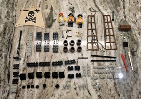 LEGO (6261) Pirates System: Raft Raiders 100% w/ Box Instruction Mini Figures