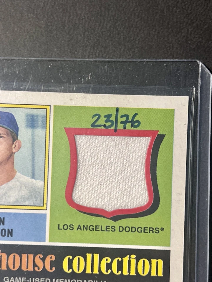 Clayton Kershaw Don Sutton 2025 Topps Heritage Clubhouse relíquia dupla /76 Dodgers - Imagem 4 de 4