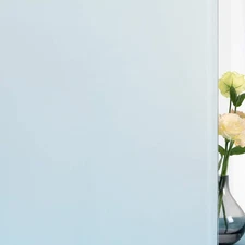 White Frosted Privacy Window Film No Glue Glass Door Film Stained Glass Windo...