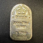 Monarch Precious Metals Hand Poured Tombstone 2 Oz .999 Fine Silver Bar U241