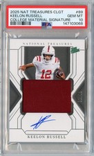 2025 National Treasures Keelon Russell TRUE RPA RC PATCH Auto #'D 92/99 PSA 10