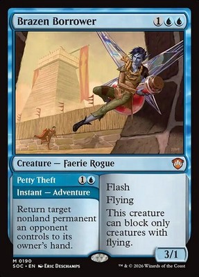 MTG Brazen Borrower // Petty Theft [SOC] #190