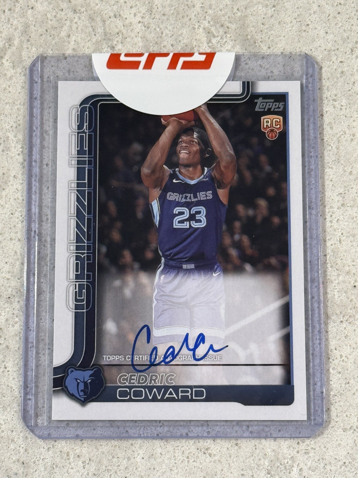 Cedric Coward 2025 Topps #TFRR-CC Flagship Real One Rookie 