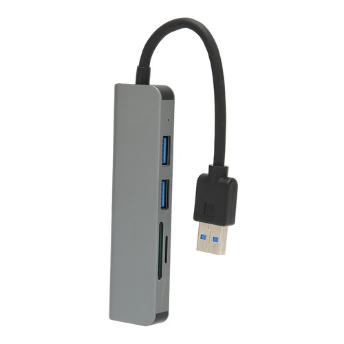 5 In 1 USB Hub 5Gbps 3 USB Ports USB Docking Station With TF Storage Card Re NEW - Afbeelding 3 van 12