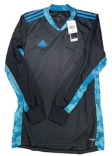 Adidas Men's Adipro 20 AEROREADY Goalkeeper Shirt Long Sleeve Blk Aqua Sz M NWT