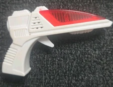 TINY LASER GUN TOY 3” Sounds & Lights ~ Red & White 90s Works 