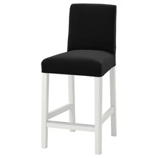 IKEA BERGMUND Bar Stool Cover Velvet Djuparp Dark Gray 004.862.47 - NEW