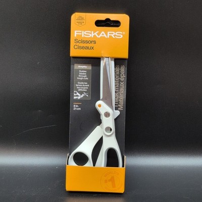 Fiskars 8'' Amplify Mixed Media Shears Scissors for Crafting