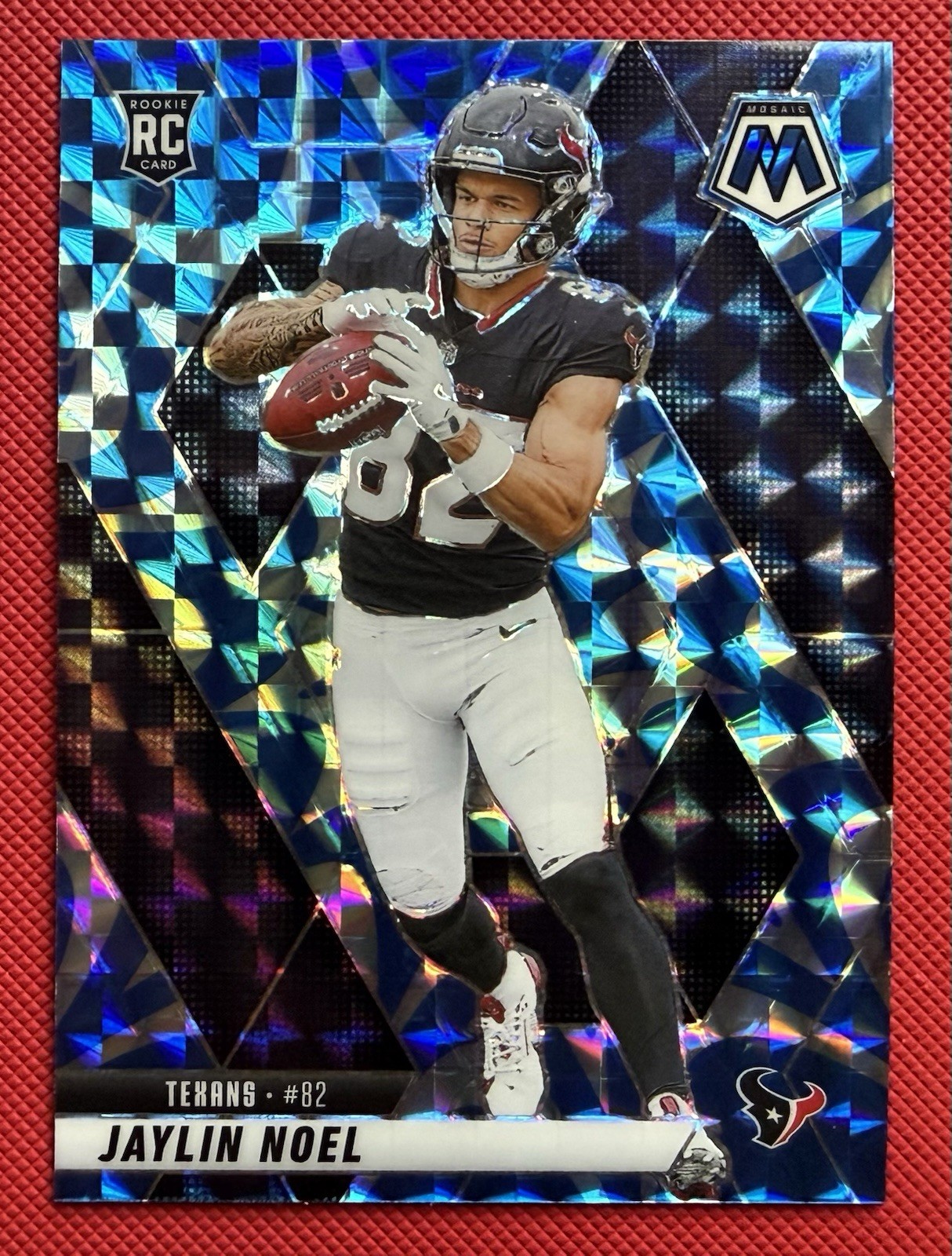 2025 PANINI MOSAIC - JAYLIN NOEL - REACTIVE BLUE PRIZM (RC) #373 TEXANS