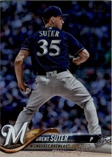 2018 Topps Update Rainbow Foil #US291 Brent Suter - BB