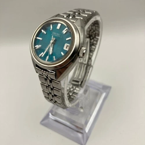 Seiko Automatic Blue Dial Day Date Vintage Working 21913