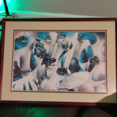 Maurice Evans ''TRIO''Signed Original Lithograph 39'' Urban Art 152/300 limited edi