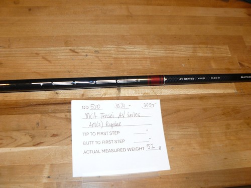 Tensei Red AV Series AM(2) Graphite Shaft 35 1/8" R Flex PULLED .355 Taper