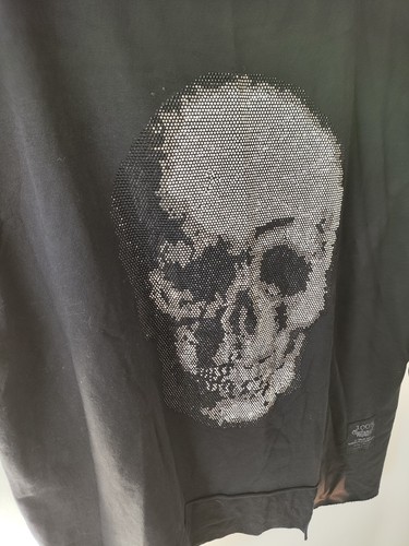 Studio Damen schwarz verziert Scull Batik Top Größe 18 20 Freizeit asymmetrisch - Bild 4 von 12