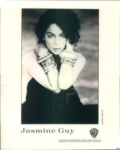 Press Photo: JASMINE GUY 8x10 B&W 1990
