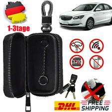Auto Schlüssel Keyless Go Schutz RFID Funk Blocker Tasche Etui Hülle Carbon DE
