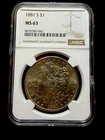 1881-S Morgan Silver $1 Dollar NGC MS63 Toner