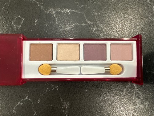 CLINIQUE Eye Shadow Quad NO SHOW TAUPES & ASH VIOLETS New .08oz 2g - Picture 2 of 3