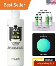 Artist-Quality 8oz Glow in the Dark Acrylic Paint - Clean, Safe, Vivid Color