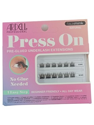 Ardell Press On Faux Mink Natural künstliche Wimpern Schwarz