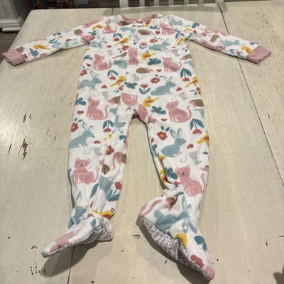Carter's Sleeper Fleece Footed Pajamas 3T~cat-Bunny-Mouse-Bird-Hedgehog     