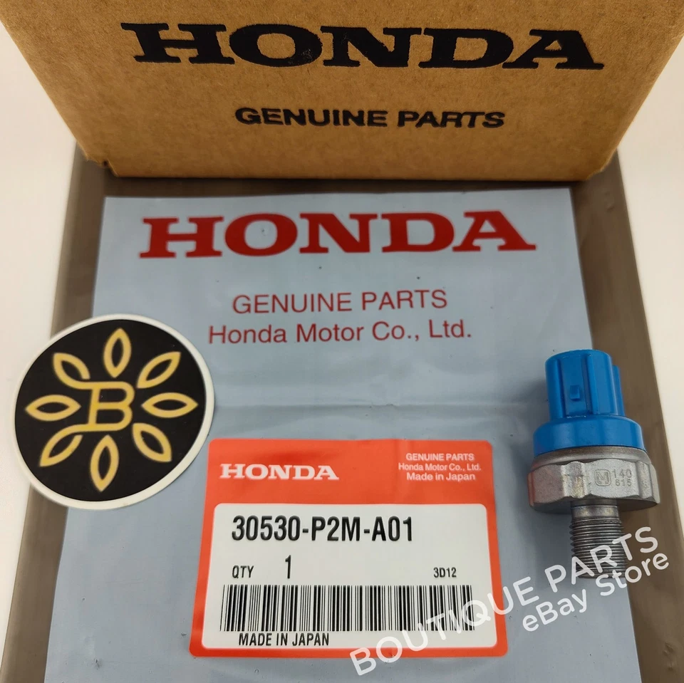Sensor de golpeo genuino OEM 30530-P2M-A01 para Honda Civic Del Sol Acura RL Detonate Foto 2 de 4