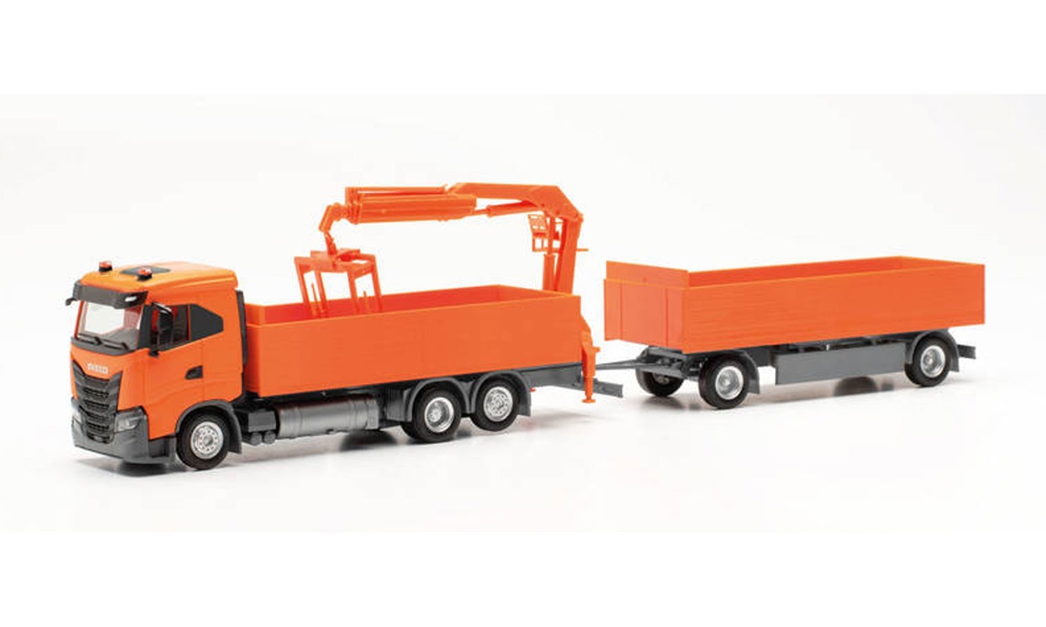 HERPA 316217 - Iveco S-Way ND Con Gru E Rimorchio - 1:87