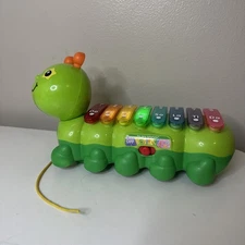 VTech Zoo Jamz Toy Caterpillar Xylophone Green 1 1/2 - 4 Years Used Tested Works