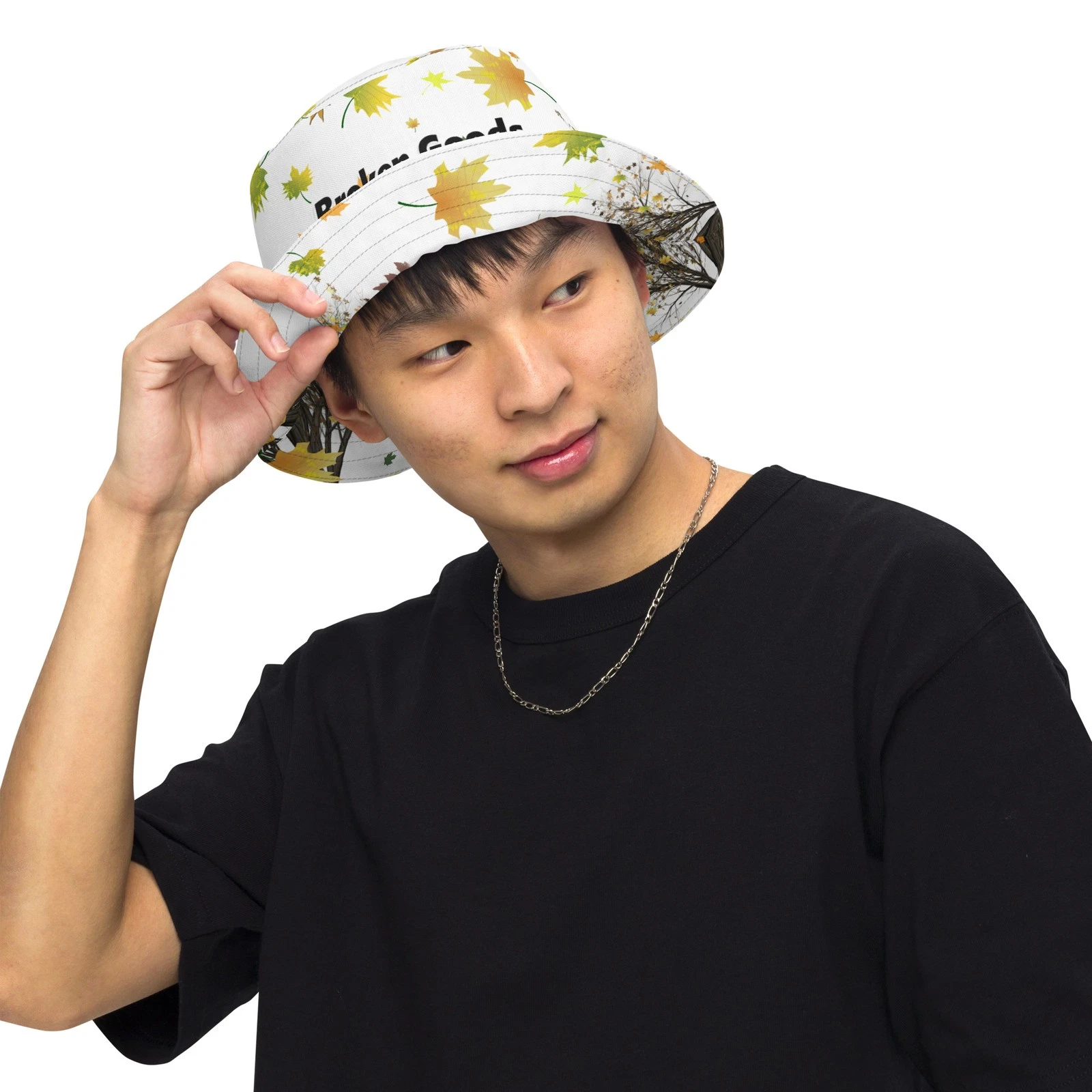 Broken goods- winter breeze-Reversible bucket hat
