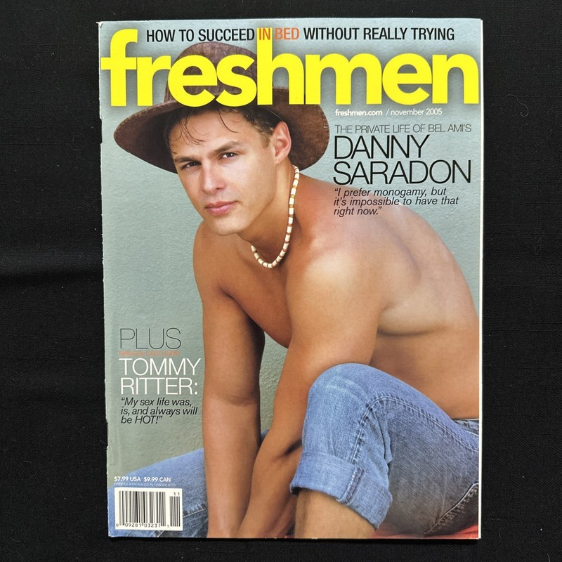 F R E S H M E N  Magazine November 2005 Issue  Men Gay Cover Danny Saradon 