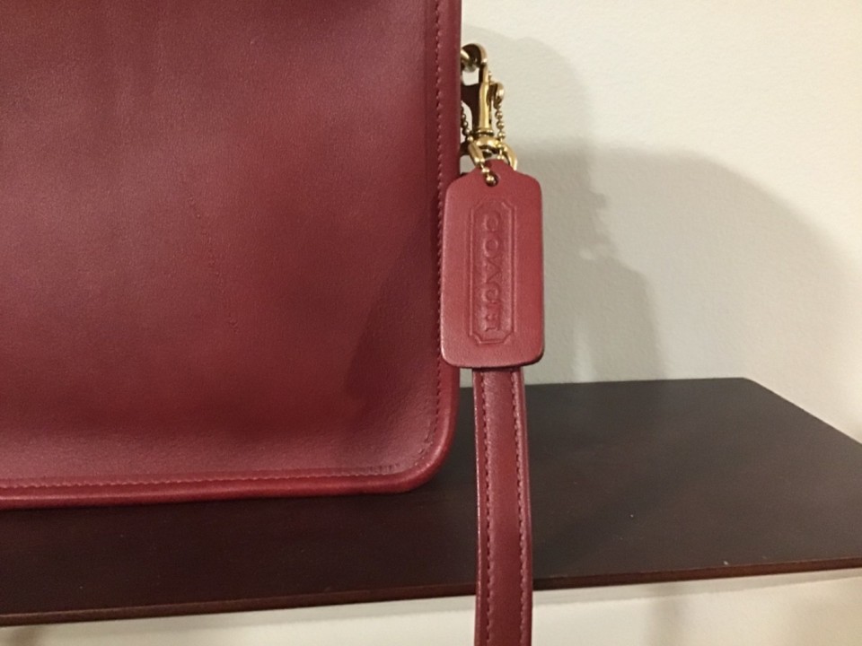 Vintage Coach NYC Basic Bag 9455 Red | eBay