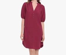 London Times Women's V-Neck Shirt Dress