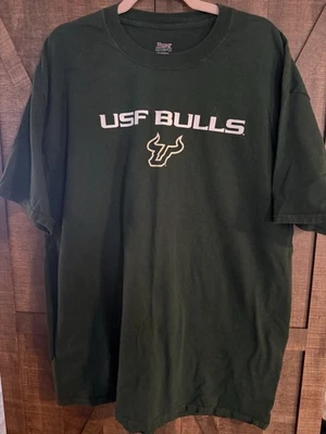 UNIVERSITY of SOUTH FLORIDA Bulls T Shirt 2XL Men's (slim) NCAA USF - Image 1 of 2